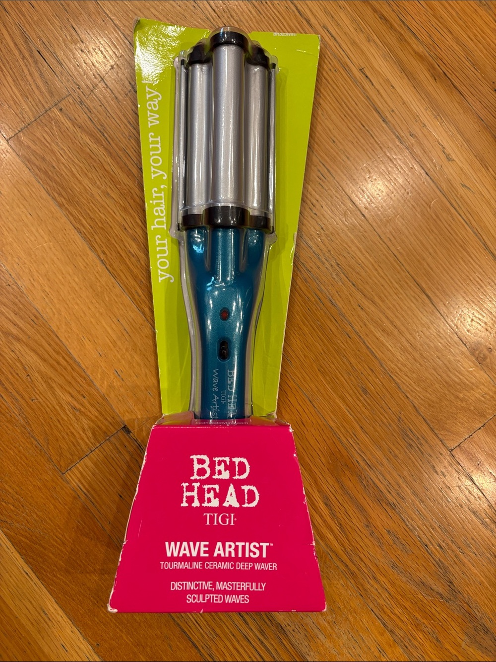 Bed Head Wave Artist Tourmaline Ceramic Deep Waver - Teal & Silver